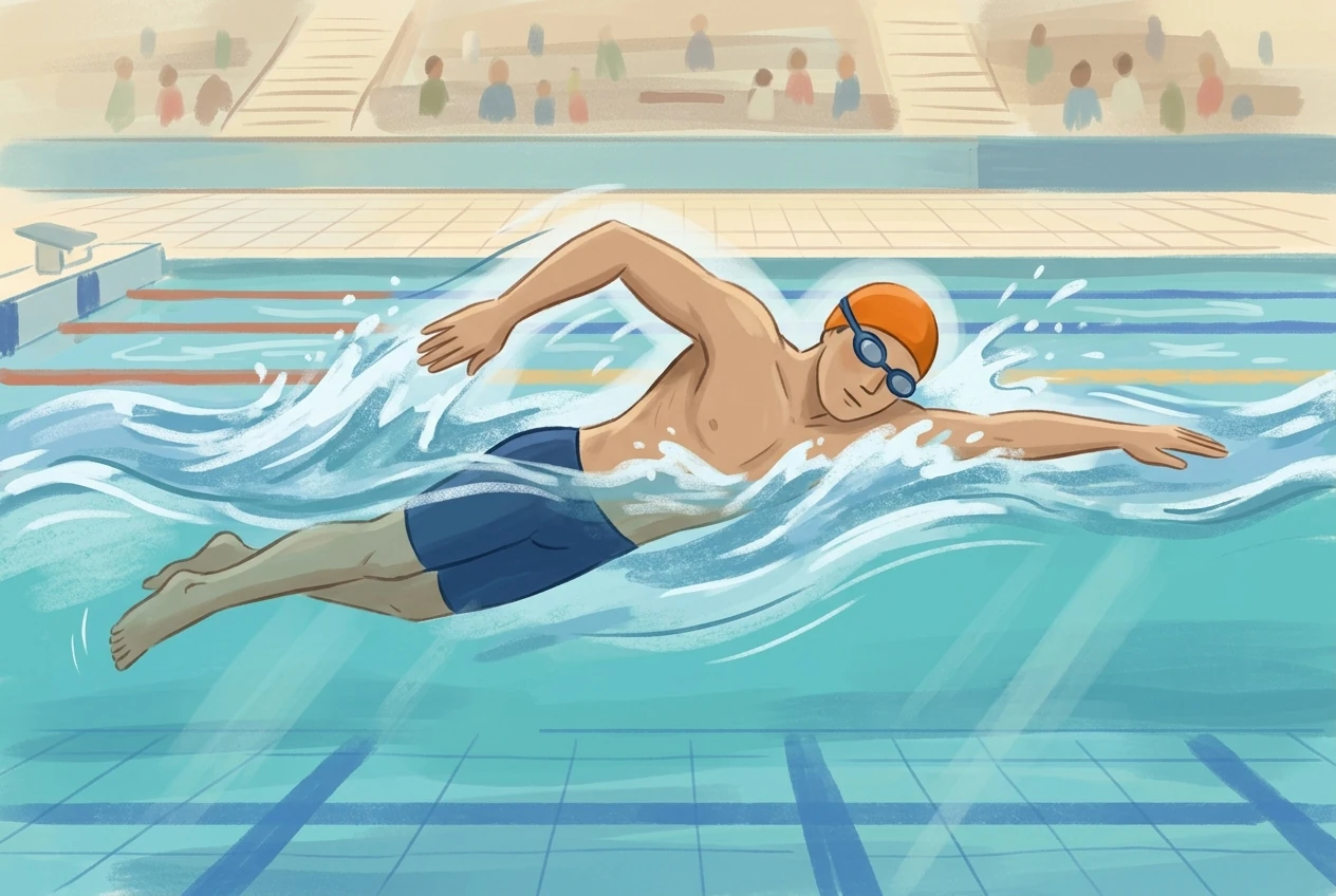 Pływanie 100m stylem dowolnym